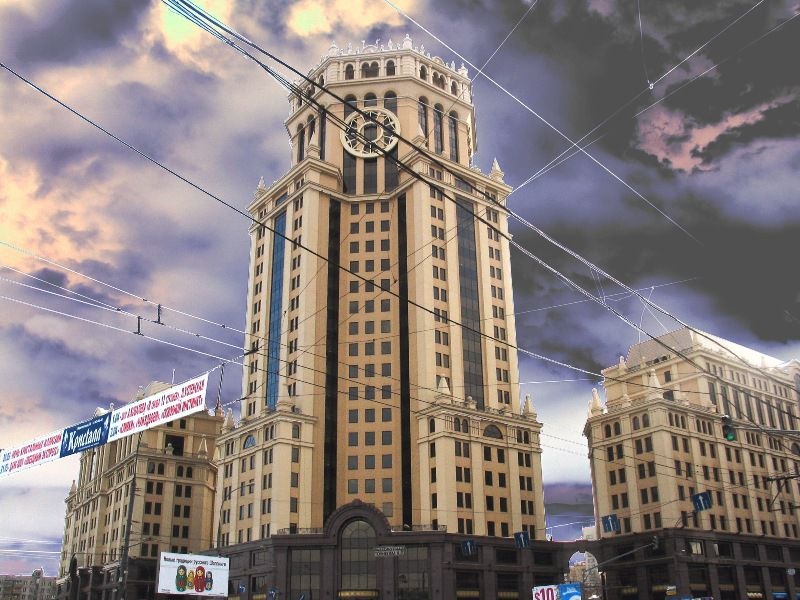 Modern Russian Buildings In Antique Style