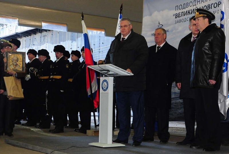 Launch of the New Black Sea Fleet Submarine 