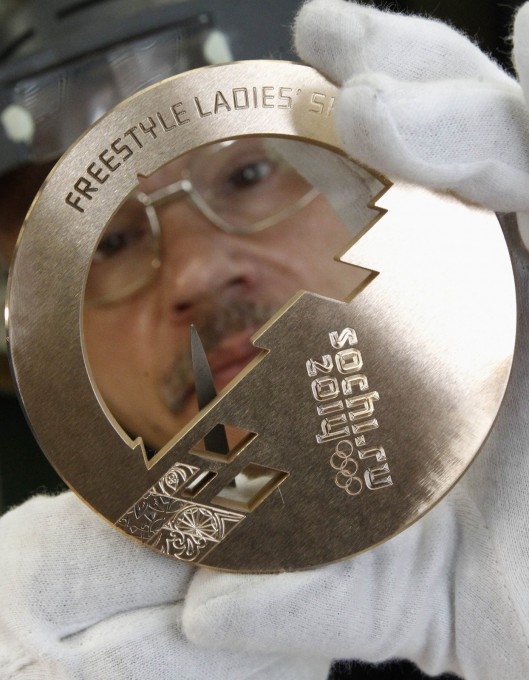 Making Olympic Medals For Sochi 2014