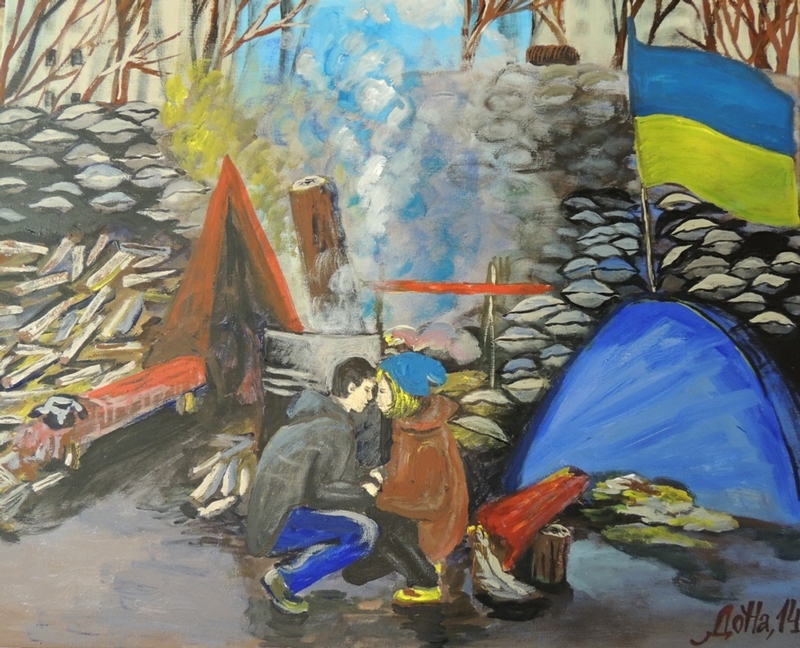Ukrainian Revolution On Paintings