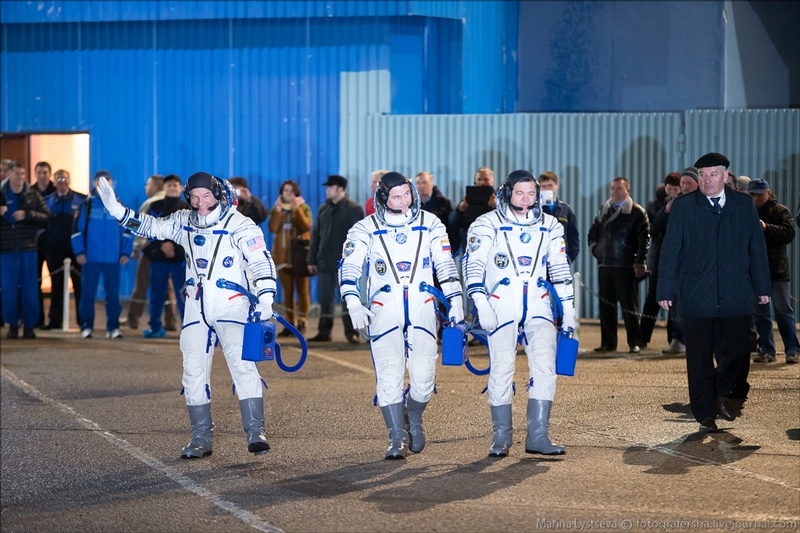 Cosmonauts Getting Ready for a Flight
