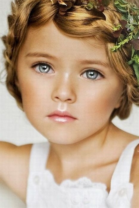 The little model whose name is Kristina Pimenova from Moscow is just 4 years