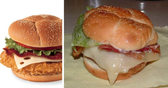 Fast Food Ads And Reality