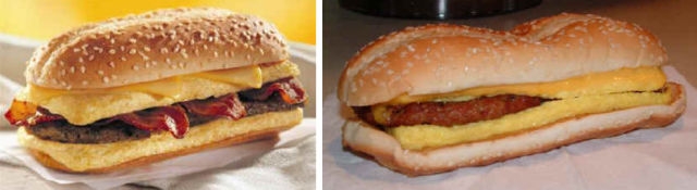 Fast Food Ads And Reality