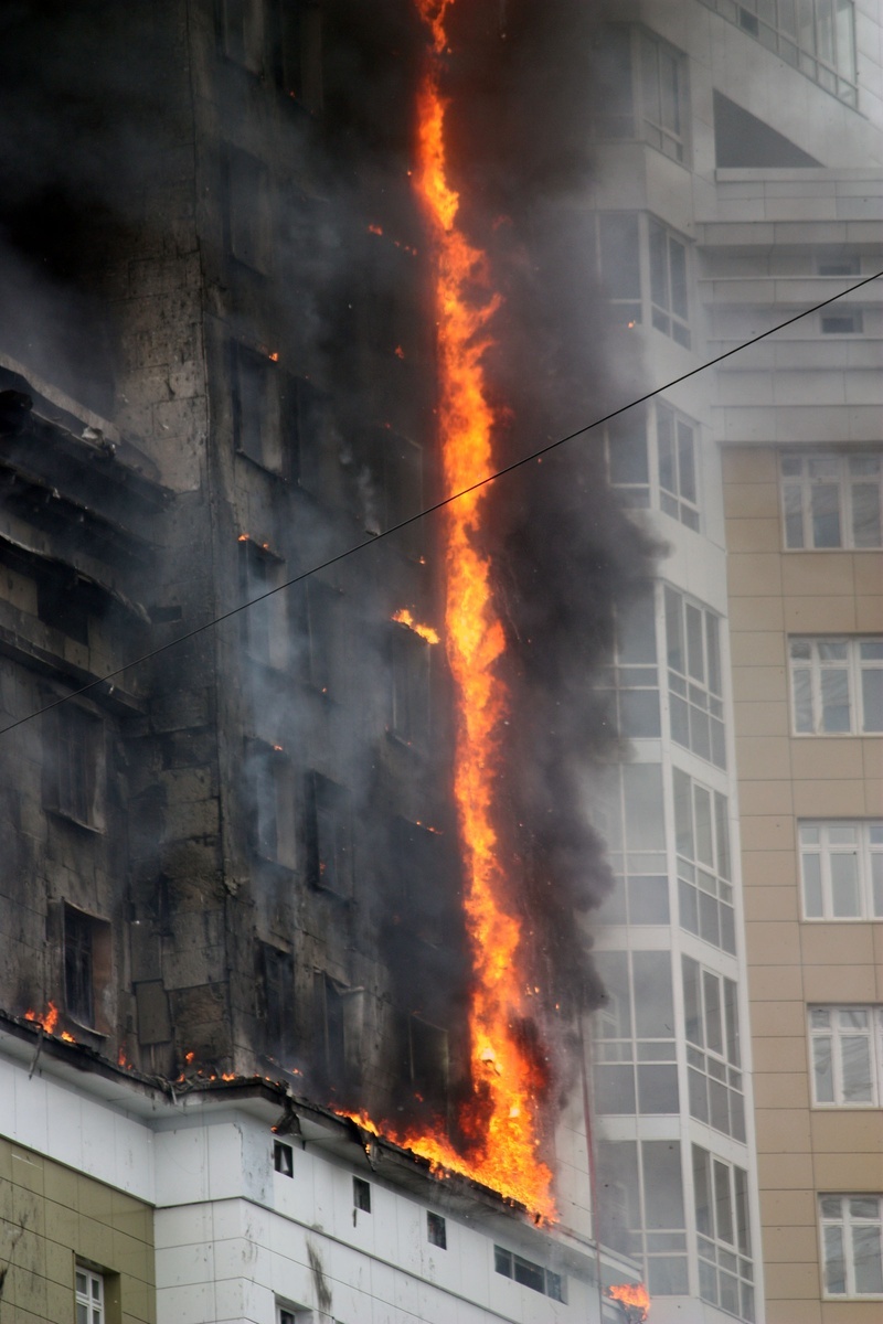 Russian construction fire 11
