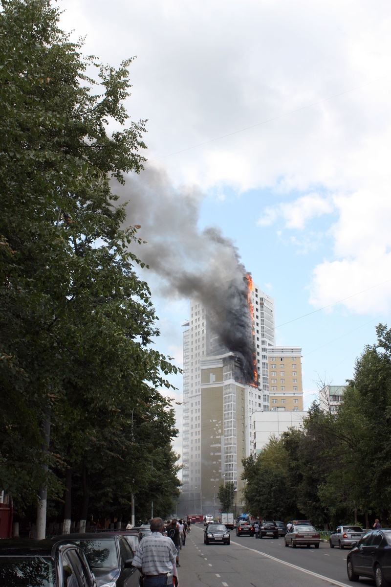 Apartment fire in Russia