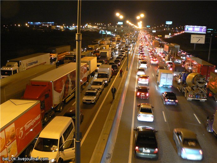 Russian traffic in Moscow 5