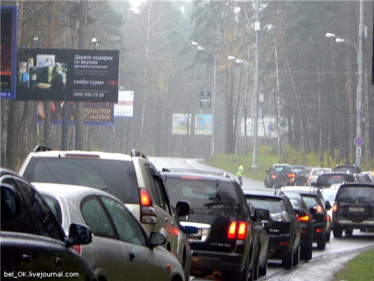 Russian traffic in Moscow 8