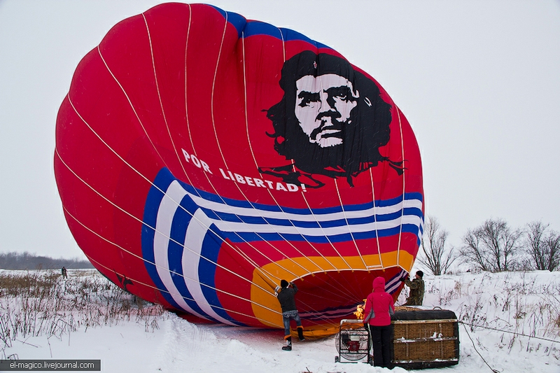 Russian Winter Air-Baloon Flight
