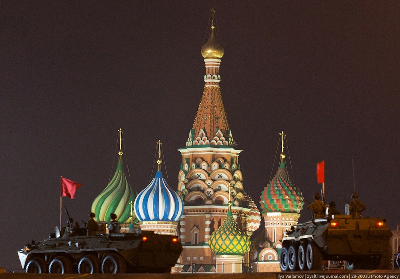 Rehearsal of the Military Parade on Red Square