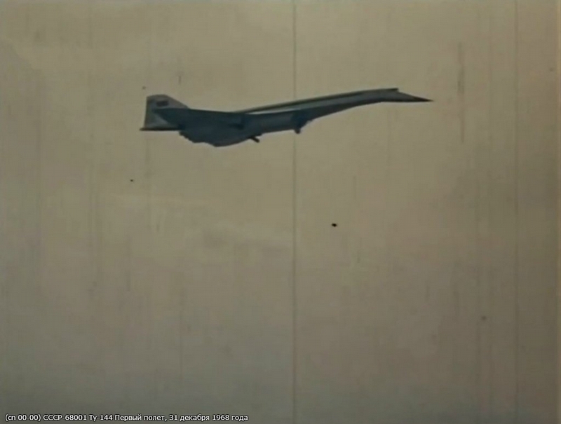 First Flight of Supersonic TU-144