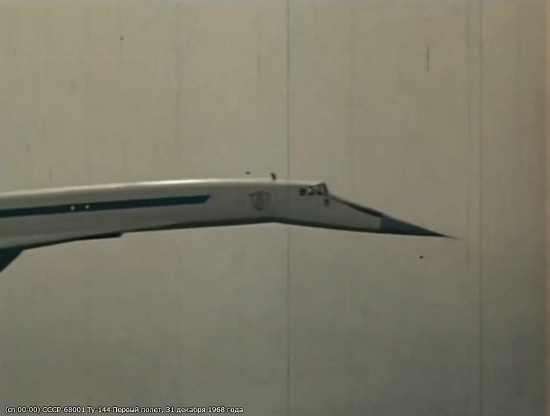 First Flight of Supersonic TU-144