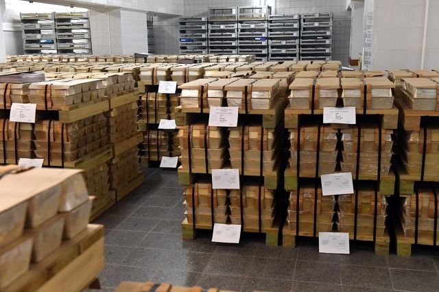 How is 1800 Tons of Gold Being Stored in Main Gold Storage of Russia