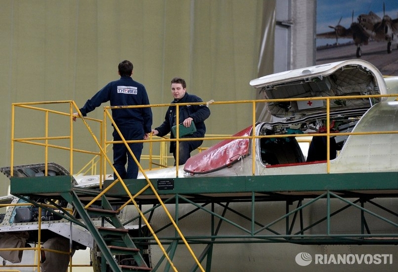Russian TU-160 Bombers at Repairs Shop