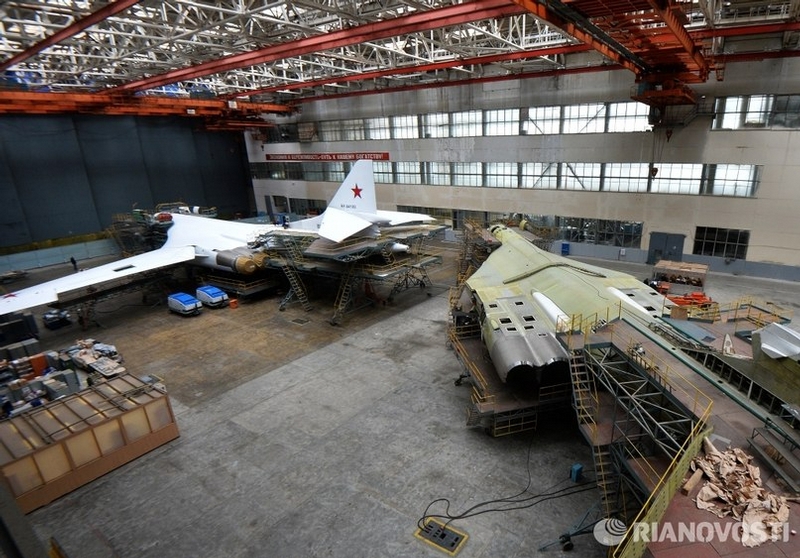 Russian TU-160 Bombers at Repairs Shop