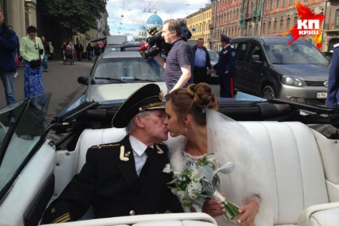 Russian 84 year old actor Married 24 year old girl