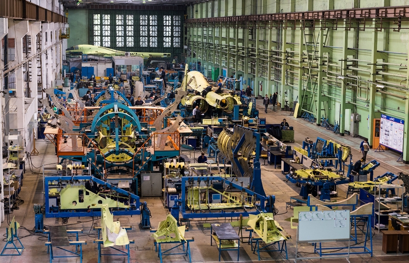 Production of Russian SU-34 Fullback Twin Engine Strike Fighters