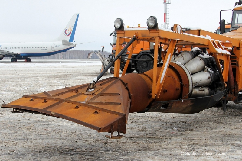 Russian Airport Trucks with Jet Engine