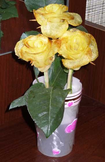 Russian recipe - potato roses 12