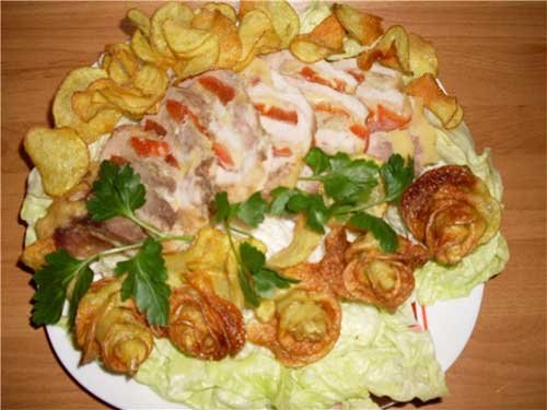 Russian recipe - potato roses 13