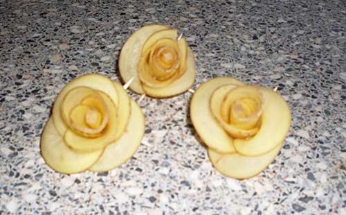 Russian recipe - potato roses 9