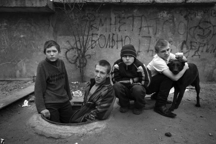 Homeless kids in Ukraine 1