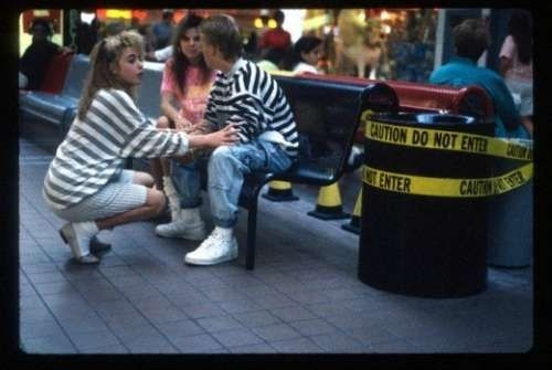 People in Mall in 1990s